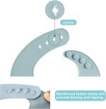 PandaEar Set of 3 Cute Silicone Baby Bibs for Babies & Toddlers (10-72 Months) Waterproof, Soft, Unisex, Non Messy (Brown/Blue/Green) - Image 3